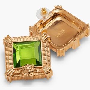 Versace Medusa Crystal Drop Earrings